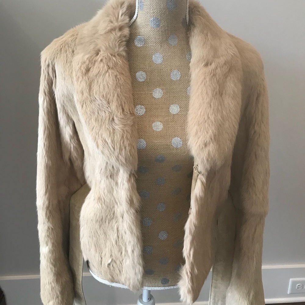 Short Rabbit Hair Jacket - Picture 3 of 5